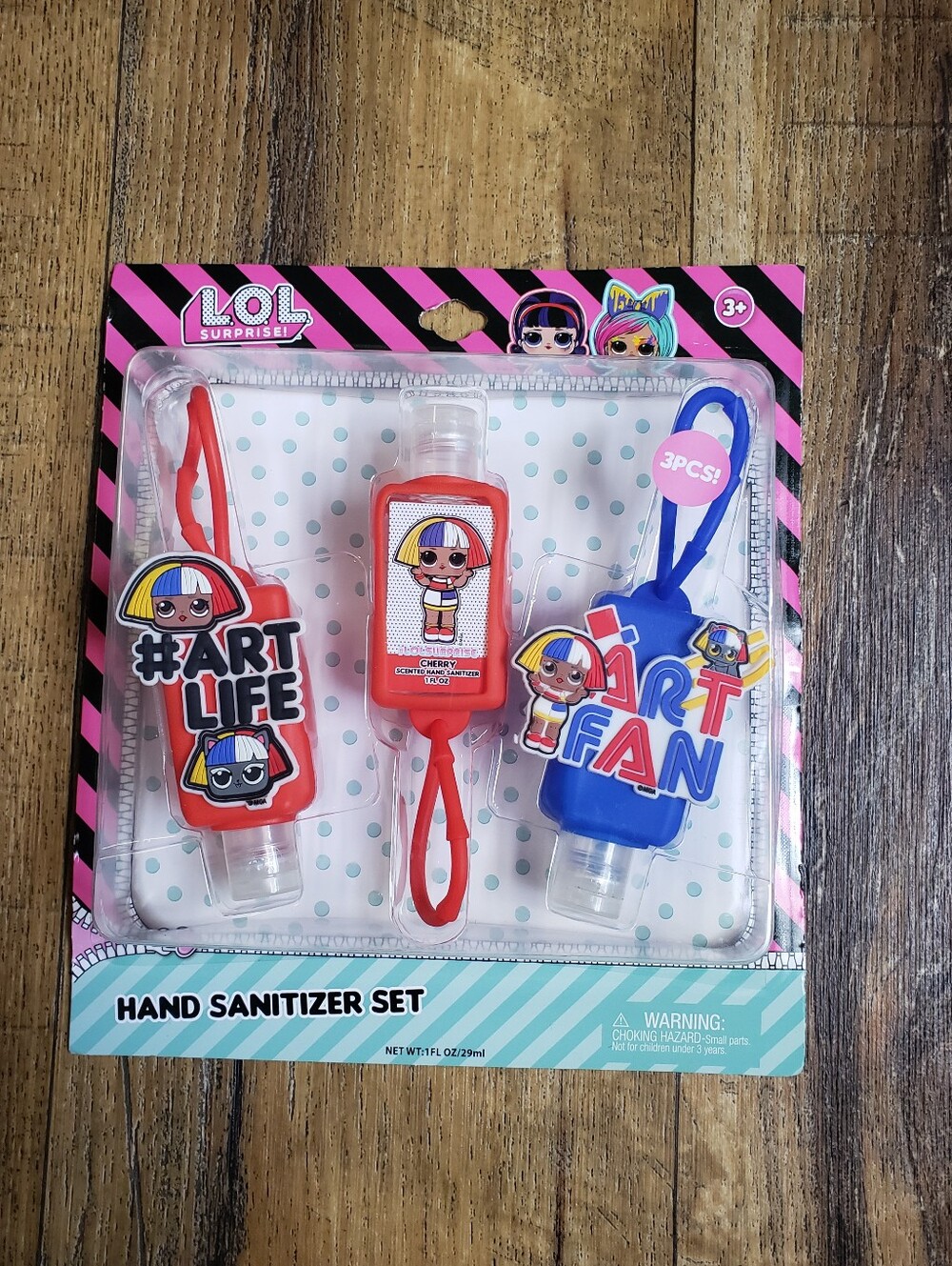 L.O.L. Surprise! Silicone Hand Sanitizer Trio - Red & Blue